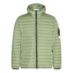 Куртка logo patch zipped down jacket 'green' Stone Island, зеленый - фото