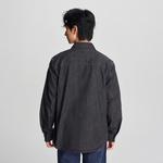 Джимовая рубашка мужская темно-серая Lee, темно-серый - фото 7