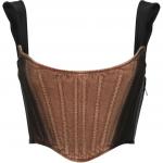 Mugler Топ-майка женская коричневая Others - фото