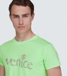 Футболка из хлопка с принтом ERL, зеленый - фото 5