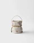 Мини-сумка-ведро Petit Sac Noir из наппы Prada, белый - фото 3