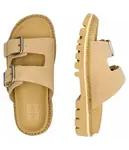 Кожаные тапочки Tommy Jeans, бежевый - фото 4