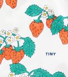 Хлопковые джерси шорты с клубничным принтом Tinycottons, Off-White - фото 2