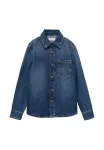 Детская рубашка Mango Kids, Dark Blue - фото