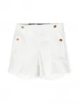 Шорты с декором Medusa Versace Kids, белый - фото