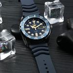 SEIKO Часы 5 Collection Automatic Mechanical Movement Resin Strap Watch 43.3mm*13.3mm Men's Watch Blue Dial - фото 3