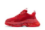 Кроссовки Balenciaga Triple S Sneaker Clear Sole - Red, красный - фото 3