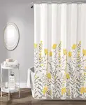Занавеска для душа «Апрель», 72 x 72 дюйма Lush Décor, yellow - фото