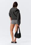 Толстовка Weekday OVERSIZED SCUBA ZIP HOODIE, Off Black/Grey - фото 3