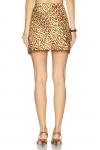 Юбка с бисерной бахромой Coco Zimmermann, leopard - фото 4