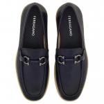 Ferragamo Gancini лоферы мужские midnight blue - фото 6