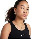 Топ Nike Kids One Fitted Dri-FIT Tank, черный/белый - фото 3
