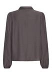 Блуза ICHI Button-down blouse, Shale/Grey - фото 7