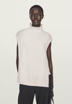 Джемпер Massimo Dutti SLEEVELESS HIGH NECK SWEATER, White - фото