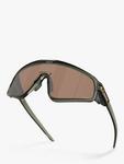 Мужские солнцезащитные очки Latch Panel Wrap Oakley, Olive Ink/Brown - фото 6