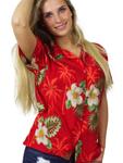 Блуза King Kameha Small Flower, красный - фото 4