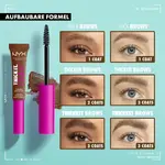 Гель для бровей NYX Professional MakeUp Thick it. Stick it! Brow Mascara 08 Black - фото 3