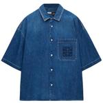 Рубашка с коротким рукавом LOEWE, синий - фото