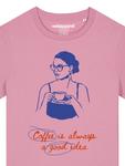 Рубашка Watapparel Coffee is a good idea, Rose - фото 4