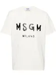 Футболка с логотипом MSGM, белый - фото