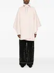 Пальто-накидка с капюшоном Ermanno Scervino, розовый - фото 2