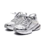 Кроссовки BURGELY Chunky Sneakers Women's Low-top, черный/серебряный - фото 28