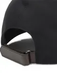 Бейсболка с логотипом на ремешке Canali, черный - фото 2