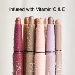 Тени для век Eyeshadow Stick with Sponge Applicator Palladio Beauty, Matte Black - фото 4