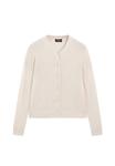 Кардиган Massimo Dutti KNITTED CREW NECK, Beige - фото 3