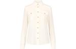 Рубашка Long Sleeved Buttoned Shirt BALMAIN, кремовый - фото 3
