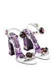 Декорированные сандалии DOLCE & GABBANA, белый - фото 2