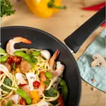 Алюминиевый вок Kuhn Rikon Easy Induction, черный - фото 3