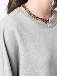 Stella McCartney толстовка Falabella с цепочкой, серый - фото 5