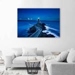 Картина на холсте Feeby Leuchtturm Landschaft, синий - фото 2