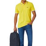 HUGO BOSS Мужская поло желтого цвета - фото 3