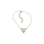 CHANEL Золотое жемчужное ожерелье Women's - фото