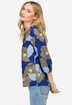 Блузка LAURAS?N с цветочным принтом, синий/серый - фото 4