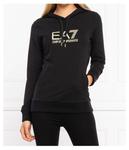 Толстовка Ea7 Regular Fit с капюшоном, черный - фото
