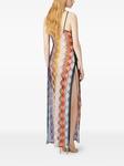 Missoni платье миди с узором зигзаг, черный - фото 3