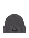 Шапка бини в рубчик Undercover, серый - фото