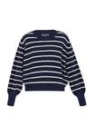 Джемпер DreiMaster Jumper, Navy Offwhite/Dark Blue - фото 5