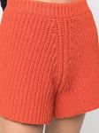 Alanui шорты крупной вязки, оранжевый - фото 5