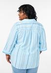 Блуза Zizzi Blouse, Ice Melt Stripe/Light Blue - фото 3