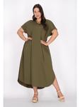 Платье до колена Usha Plus Size Dress, зеленый - фото 3