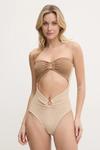 Купальник цельнокроеный Paramidonna, бежевый - фото