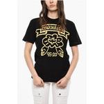 Футболка с короткими рукавами и принтом Dsquared2, Black - фото