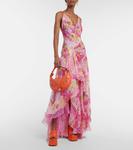 Кожаный мюли на платформе Versace, Orange-Oro Versace - фото 2