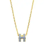 HERMES Металлическое ожерелье Women's Light Blue - фото 5