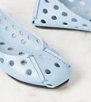 Балетки из перфорированной кожи Alaïa, Bleu Delave - фото 5