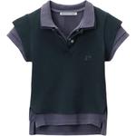 Поло с эффектом многослойности Alexander Wang, синий - фото